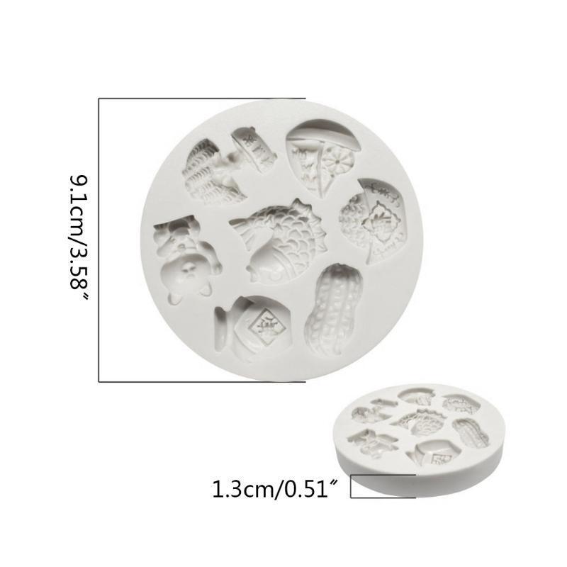 Fish Peanut Shape Food-Grade Silicone Party Cake Decoration Tool Gift for Baking