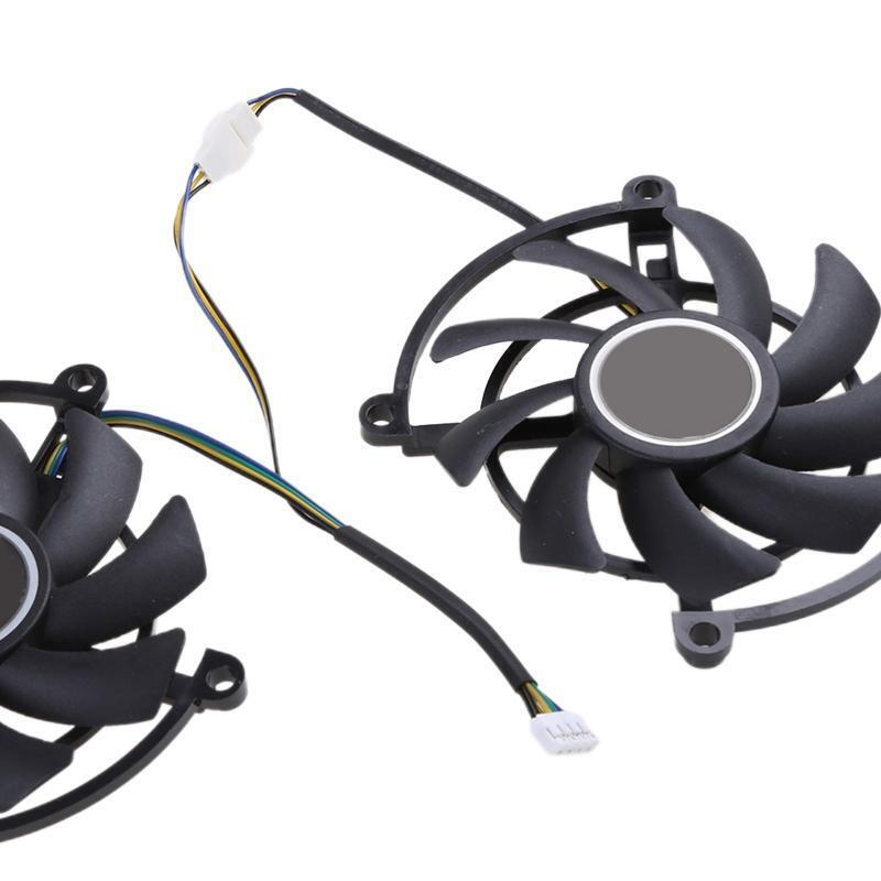 2Pcs VGA Graphics Card Cooling Fan 4Pin 12V for Colorful GTX 2060 SUPER GTX1660