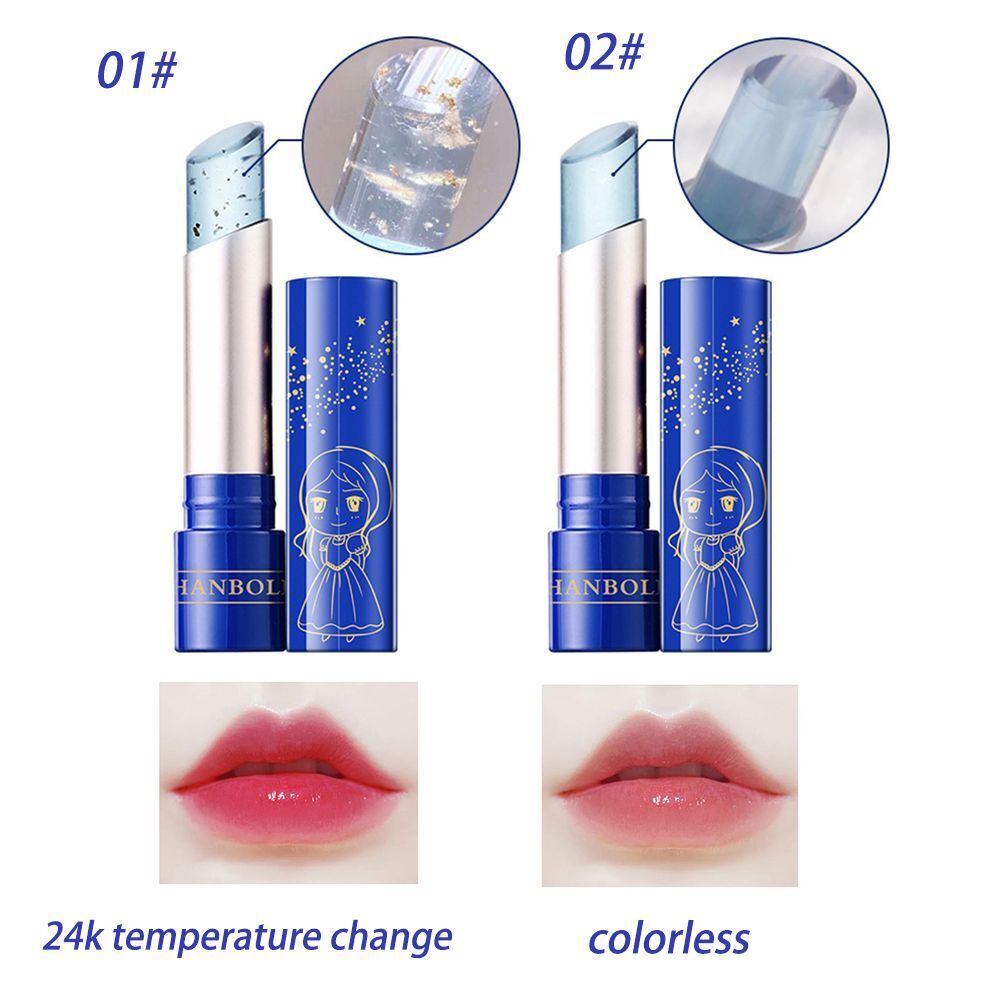 Transparent Lasting student moisturizing Lip Gloss Lipstick Color Changing