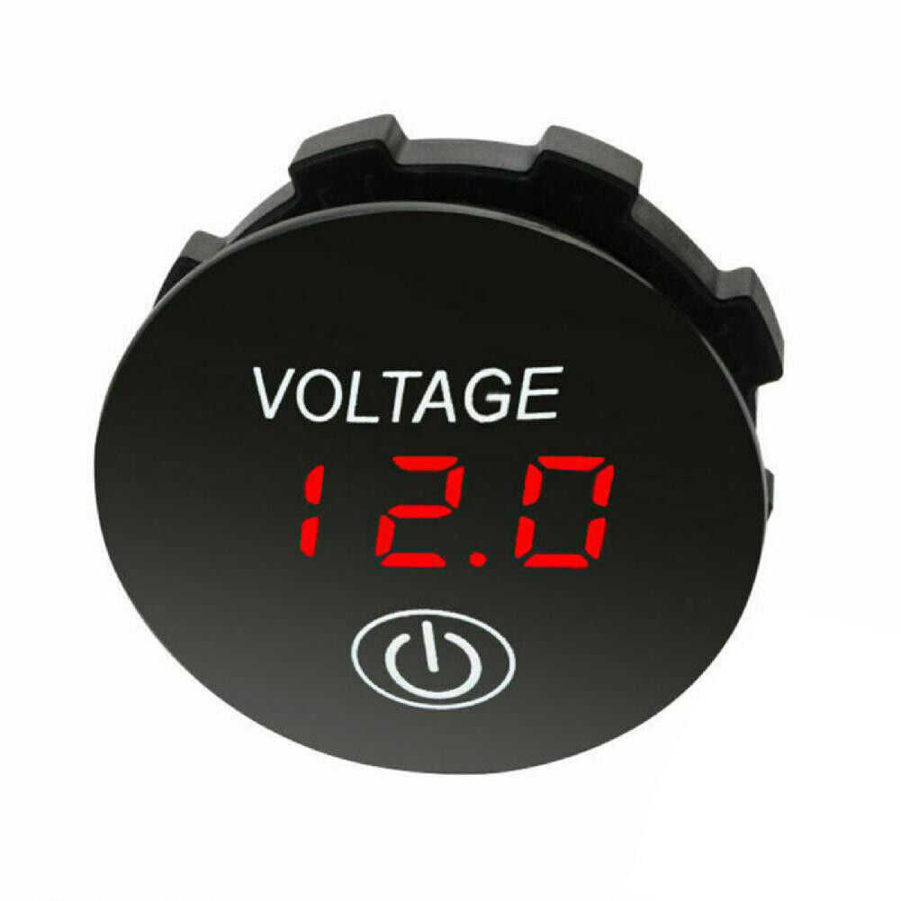 DC12V-24V Car Motorcycle Panel Digital Voltage Meter Voltmeter (Red Light)