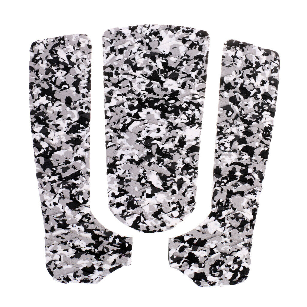3 PIECES SURFBOARD TAILPAD  DECK TAIL PAD Black CAMO