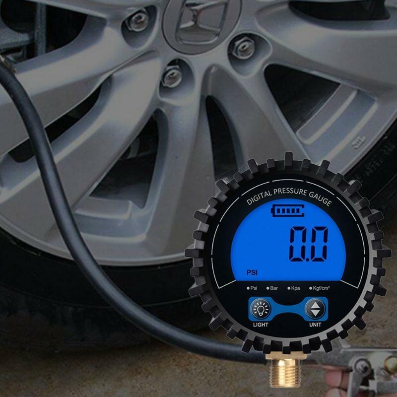 Digital Gas Pressure Gauge with M11 Bottom Connector Rang to 200psi Accuracy 1%