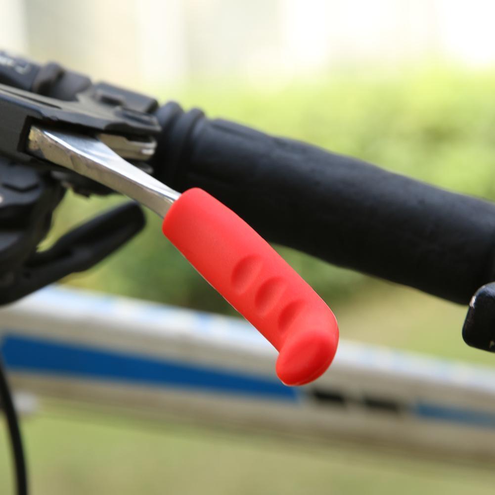 Bicycle Brake Handle Cover Silicone Bike Anti-Skid Protector Cover (Red)