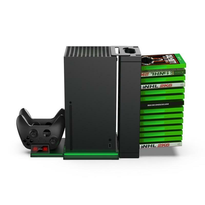 Charging Stand for X Series X,Twin Charger Station Dock w/ 14 Game Cards Storage