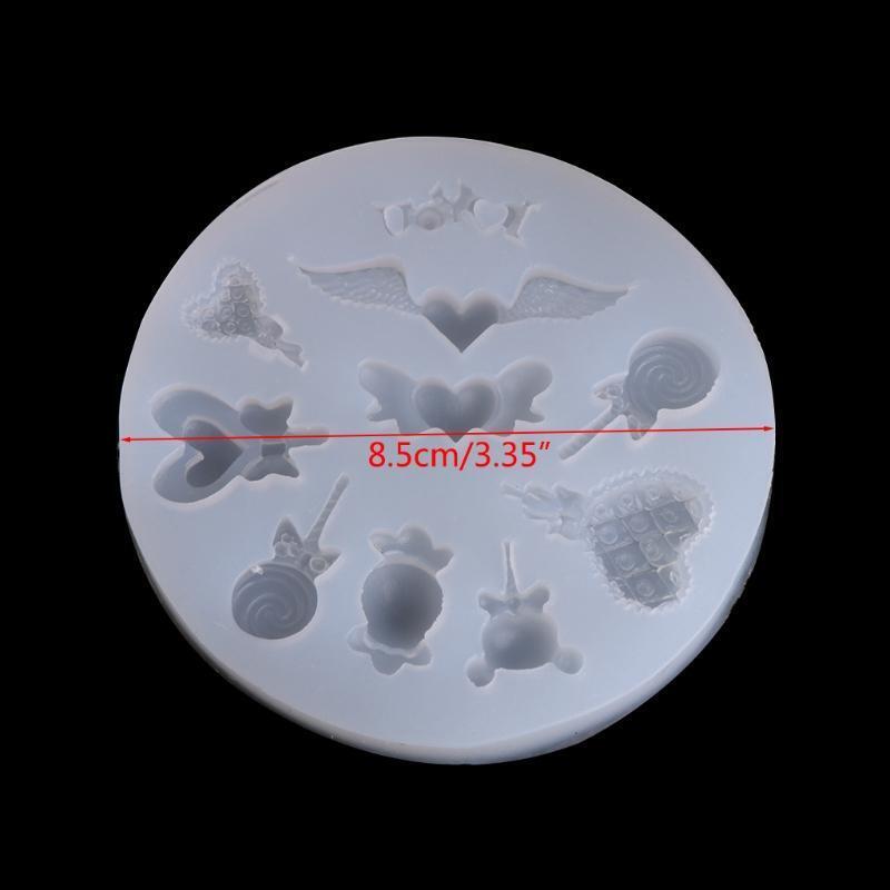 Silicone Lollipop Molds Chocolate Hard Candy Lollypop Sucker Mold Set DIY Crafts