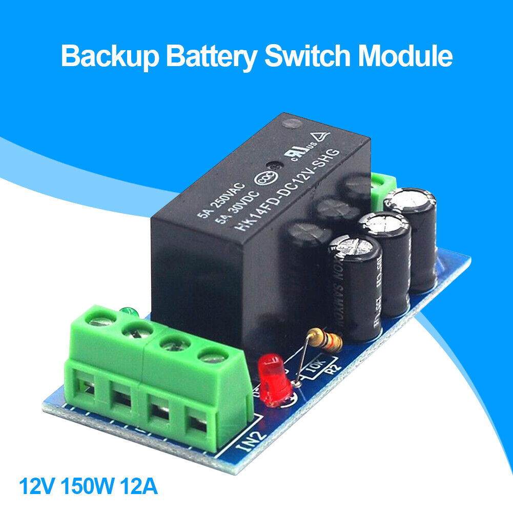 12V 150W 12A Backup Battery Switch Module Control Board Automatic Switching