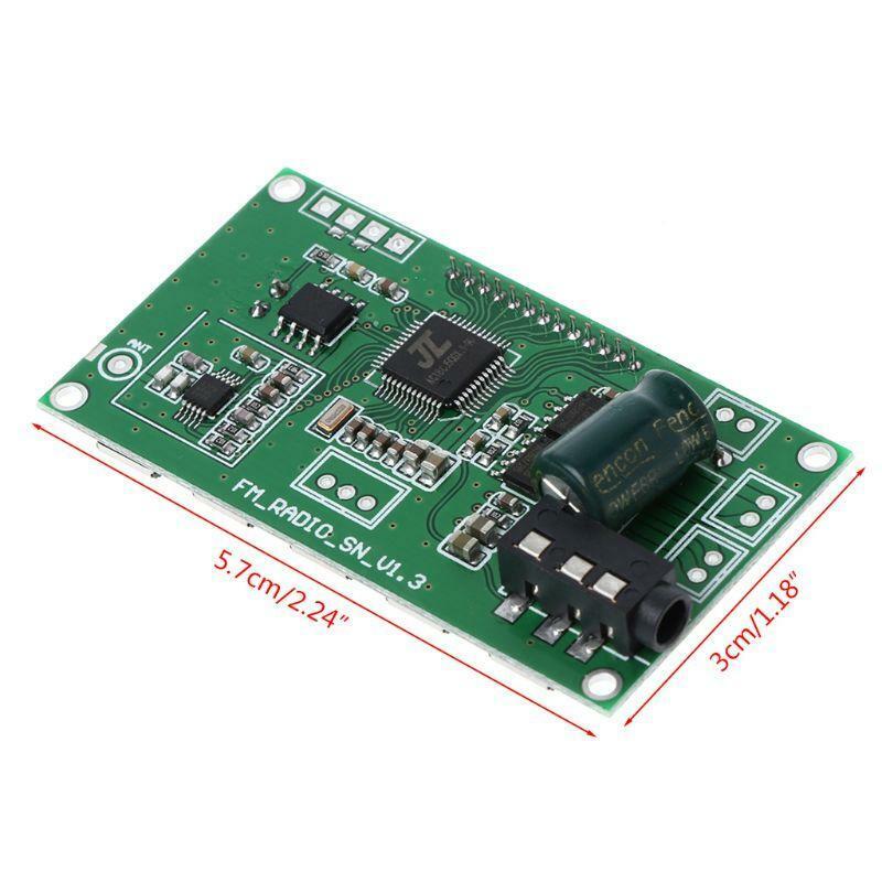 PLL LCD Digital FM Radio Receiver Module 87-108MHZ Wireless Microphone Stereo