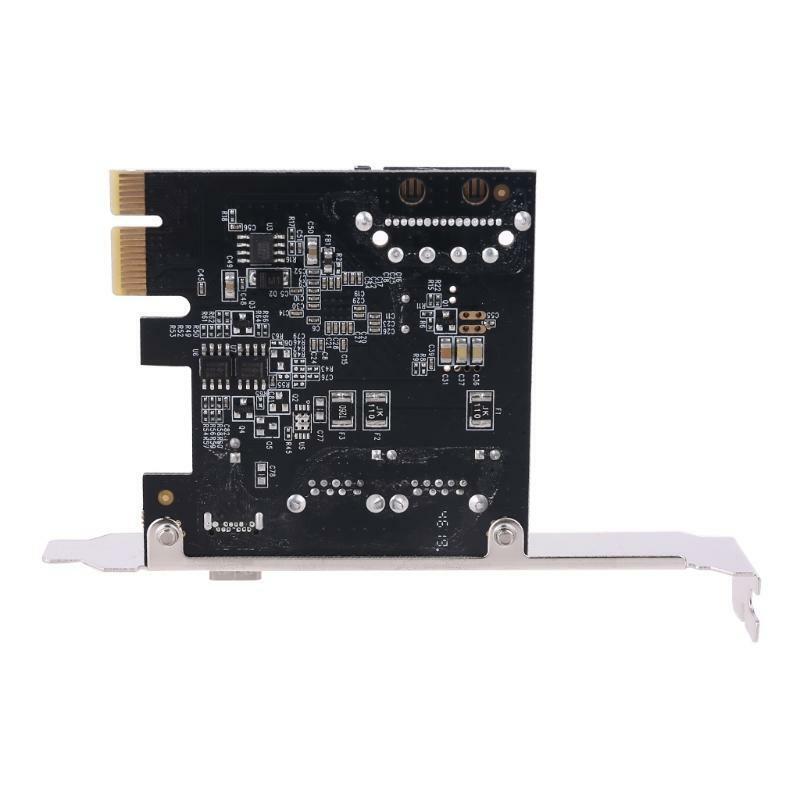 PCIE PCI Express to USB 3.1 Type-C 2 Port USB 3.0 Type-A Riser Expansion Card