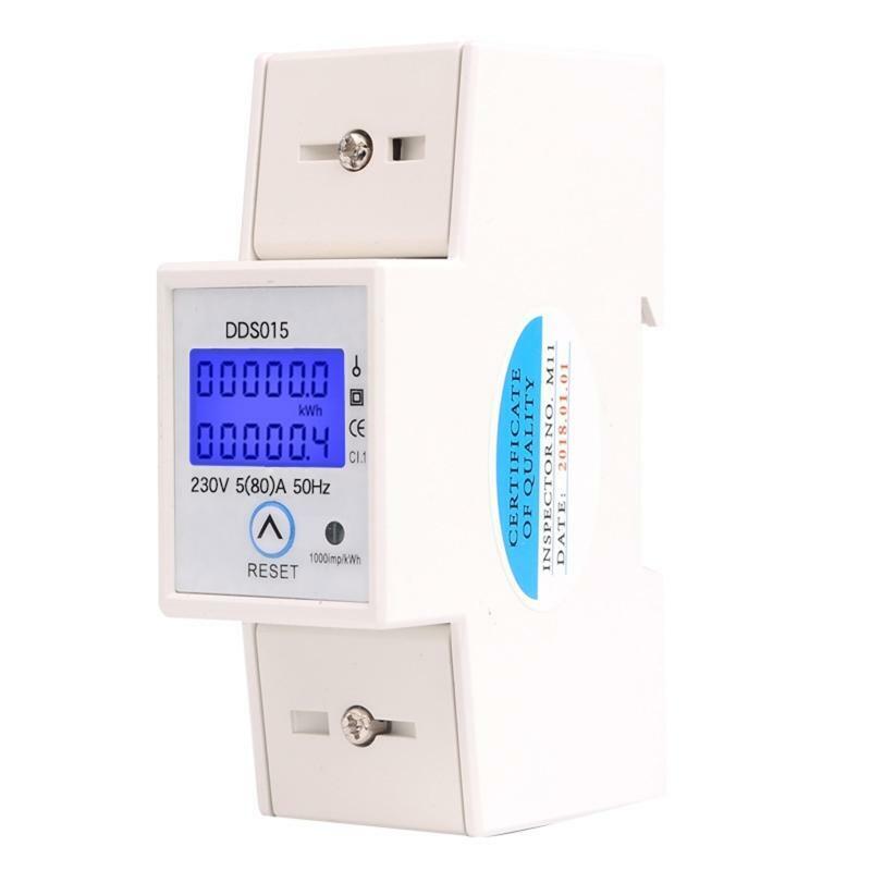 DDS015 230V 5-80A kwh Electric Meter Single Phase with Reset Power Consumption