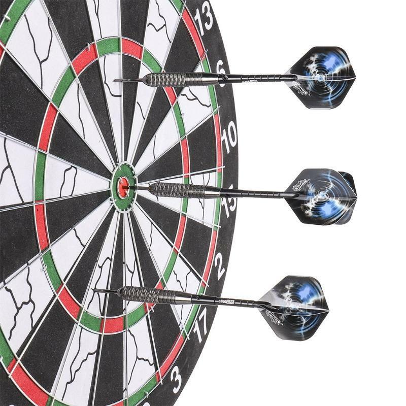 12pcs Steel Tip Darts set 22g Professional Hard Dart Steel Barrel Shafts Flights
