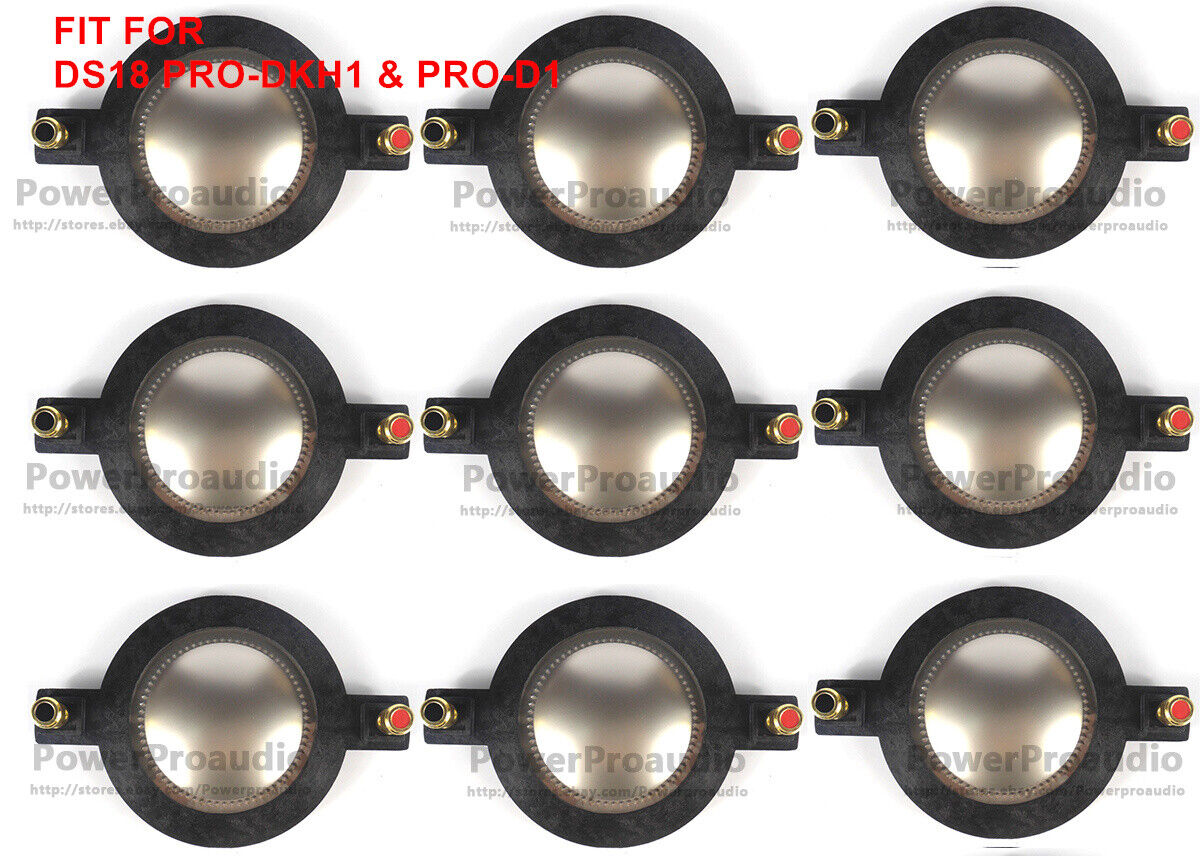 9PCS Diaphragm For DS18 PRO-DKH1 & PRO-D1 Titanium DS18 PRO-D1F Driver 8ohms