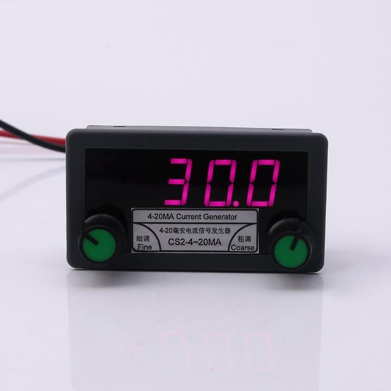 DC 7-30V 4-20mA Digital Current Analog Signal Generator Coarse/Fine Tuning Tools