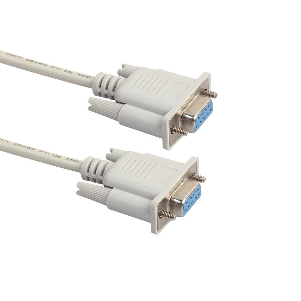 Serial RS232 9-Pin Female to Female DB9 9-Pin PC Converter Cable(3 m)