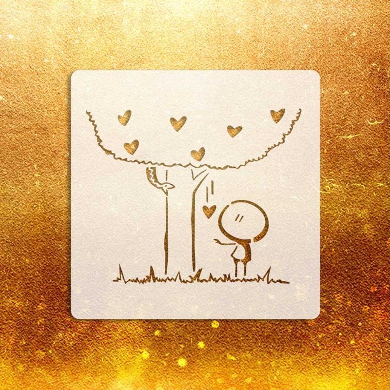 9pcs Multi-purpose Painting Stencil Kit DIY Drawing Stencil Template for Decors