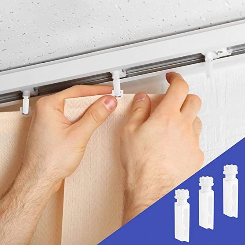 Vertical Blind Stem Replacement White Stems with Gears Set Replace Pulley