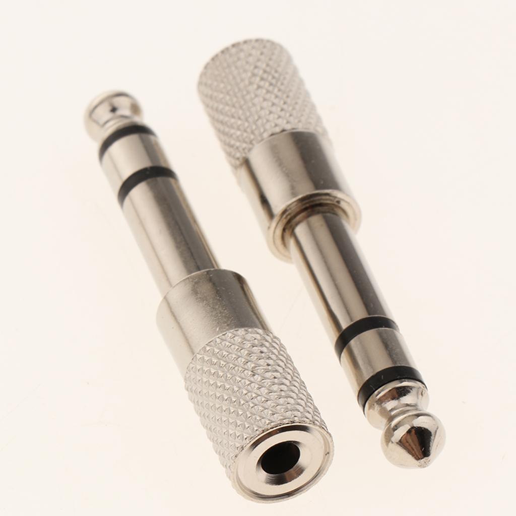 10 Pack (1/8 inch) 3.5mm Male Plug to (1/4 inch) 6.5mm Female Jack Stereo