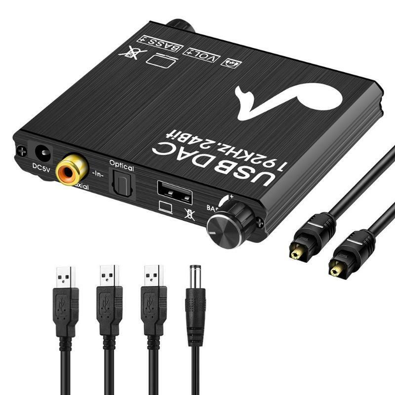 Digital to analog audio converter USB sound card digital audio converter