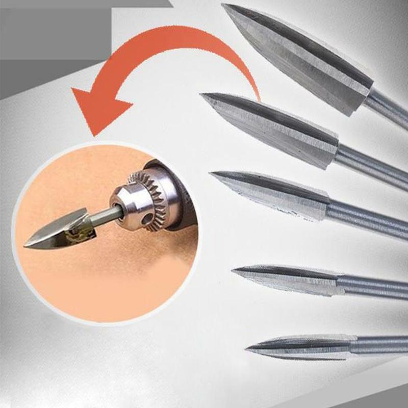 10 Pieces Wood Carving Drill Bit for DIY Woodworking Drilling Engraving Polish