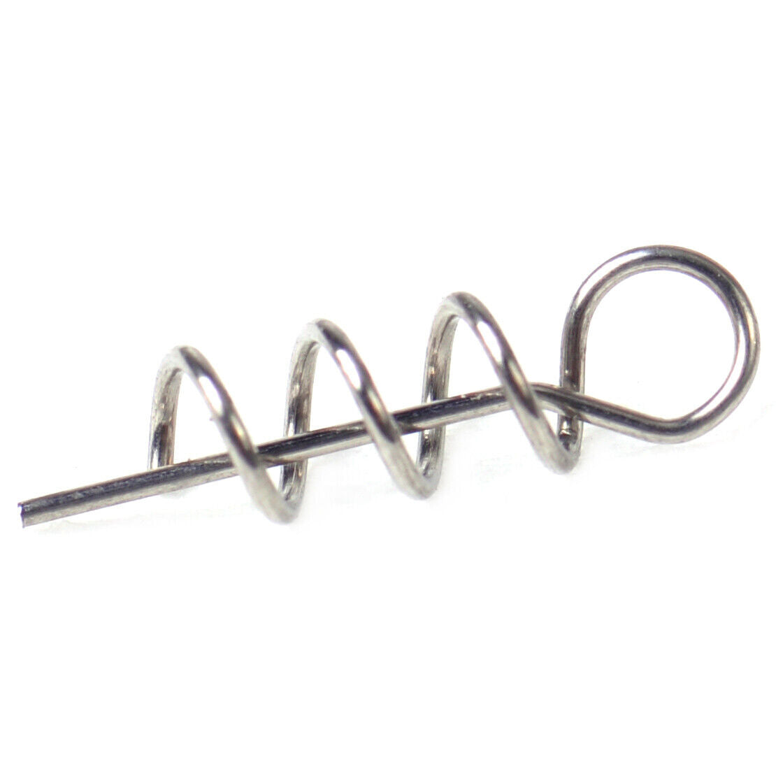 100 Fishing Soft Worm Bait Lure Spring Fixed Hook Pin Latch Twist Lock Needle Li