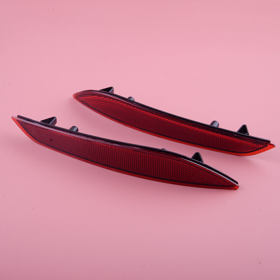 Red Lens Bumper Reflector Set Rear Left & Right Side Fit For Chevrolet Cruze