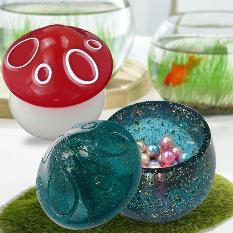 Mushroom Jar Storage Box Mold Jewelry Box Mold Suitable for Soap Candle Holder
