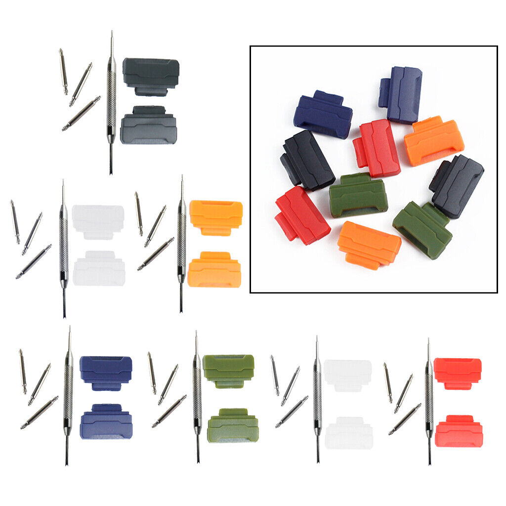 Strap Adapters Kit&Tool for 14mm Lug Width   BA110 120 Black