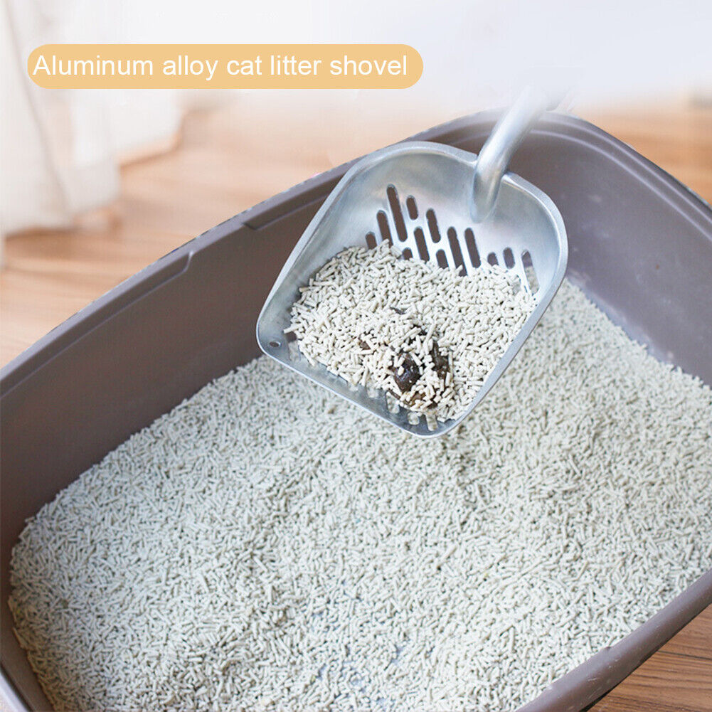 Cat Kitten Litter Scoop Metal Pet Cat Sand Shovel Waste Poop Cleaning Tools