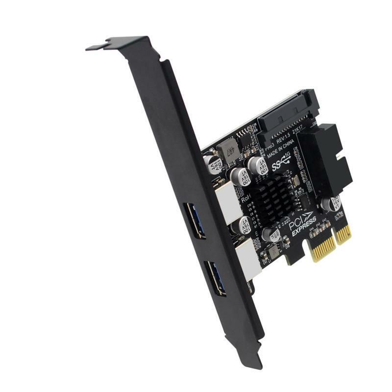 2 Port USB 3.0 PCI Express Riser Card PCI-E Expansion Adapter PCIE 1X USB3.0 HUB