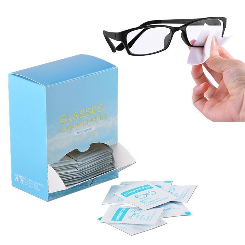 100Pcs Lens Cleaning Wipes Pre-Moistened Individually Wrapped Screens Tablets