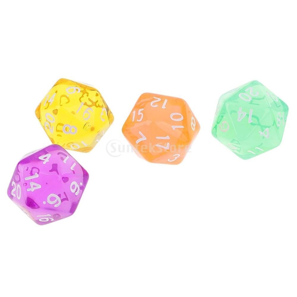 12Pcs For TRPG DND Glitter D20 Party Dices Game Accessory Dice Set Iidescent