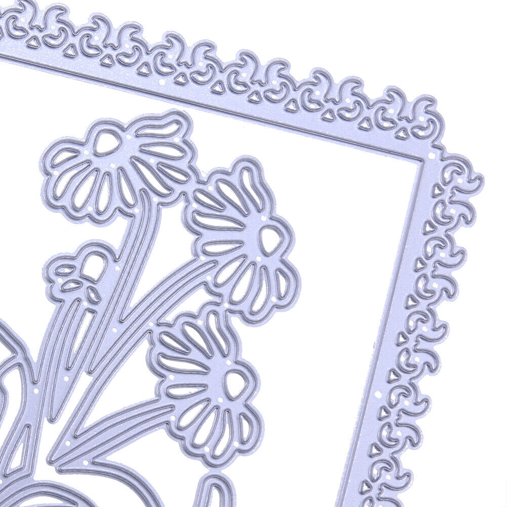 2pcs Square Frame DIY Cutting Dies Stencils Scrapbook Embossing Album Gifts