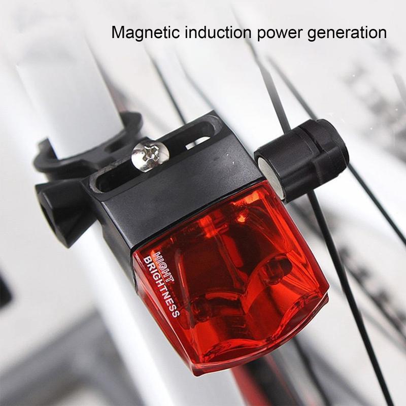 Bicycle Taillight Magnetic Induction Power Generation,Bike Safety LED Light