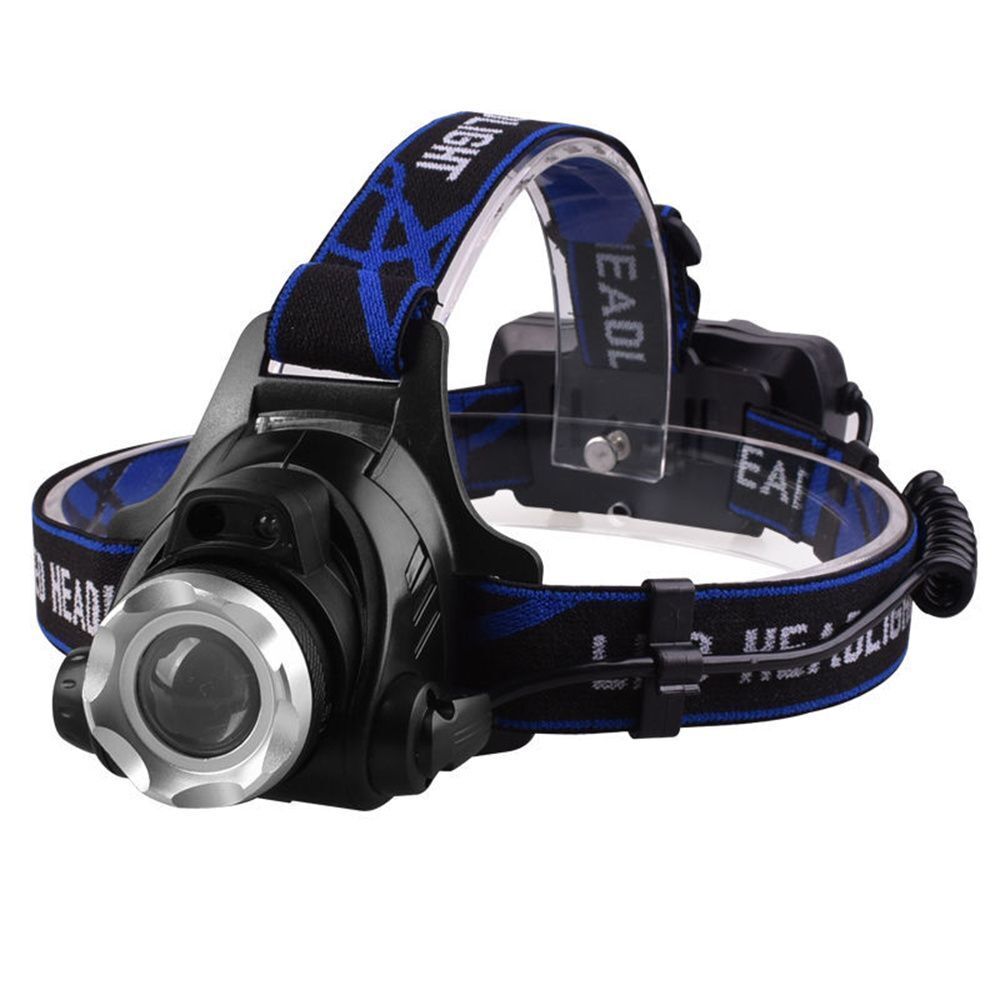Fishing Flashlight Head Torch LED Headlamp Zoom Headlight Fishing Light