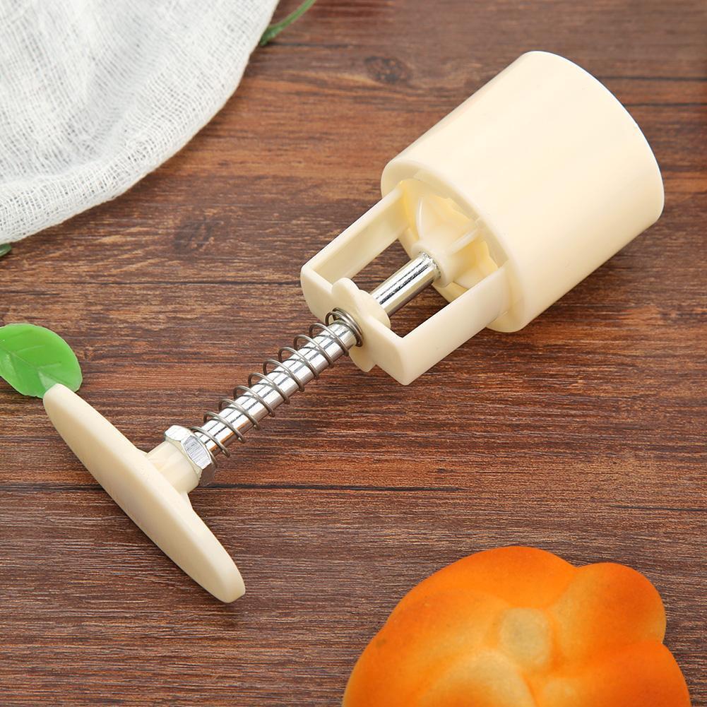 Ice Mooncake Mold Plant Print Hand Pressed Mid-autumn Festival Baking Tool