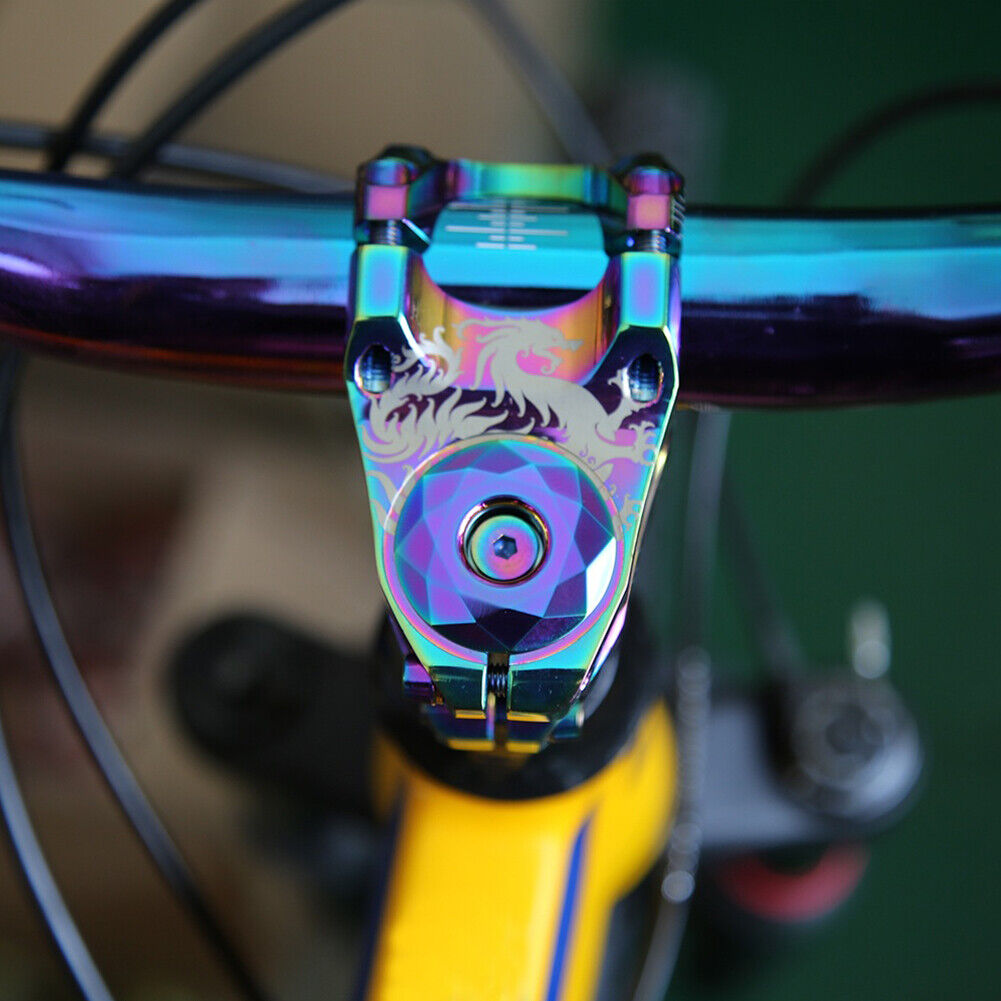 MTB Bicycle Stem Cover Bike Headset Top Cap Cover w/ Screw (Color Plating)
