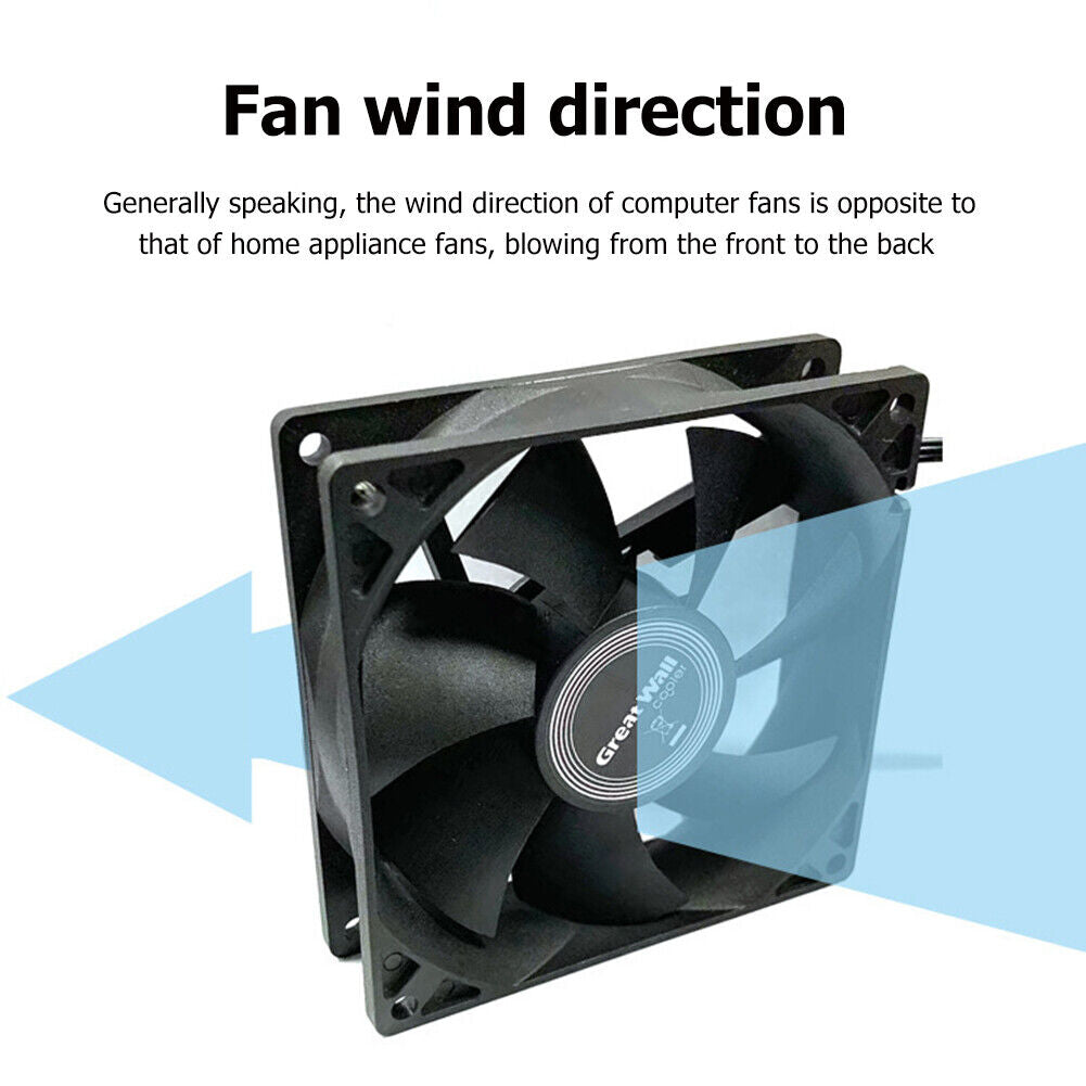 Silent Fan for Computer Cases Chassis Cooling Fan Hydraulic Bearing (9cm)