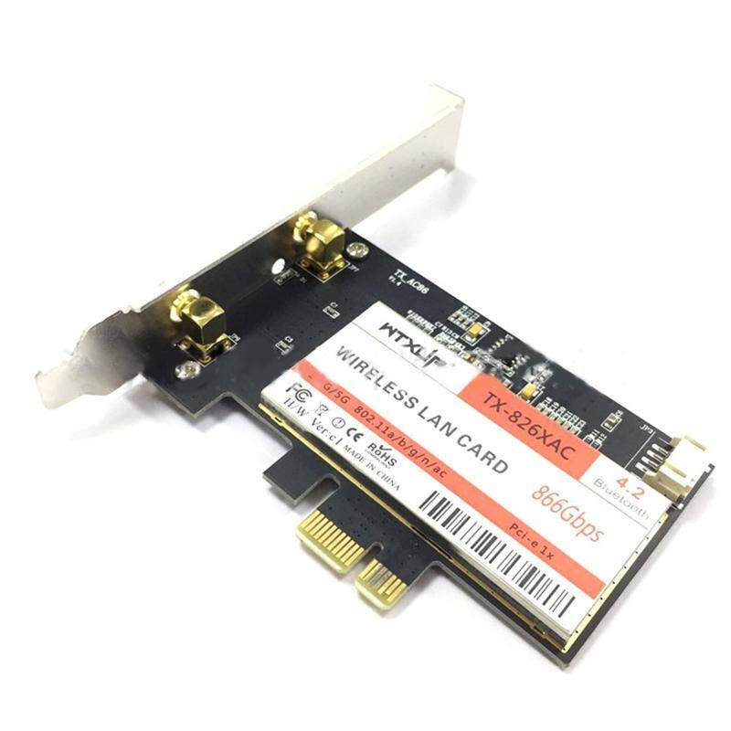 PCIE WiFi Desktop Kit 8265AC Expands WiFi 2.4G/5GHz BT 4.2 Dual Band + Antenna