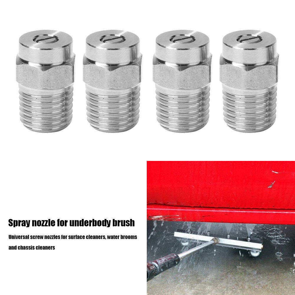 4pcs Pressure Washer Surface Cleaner Nozzles Replacement Thread Type Tips