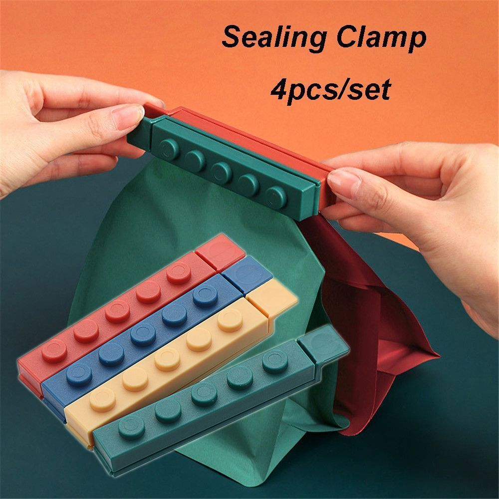 Candy Color Plastic Sealing Rods Sealing Clamp Food Bag Clip Snack Bag Sealer