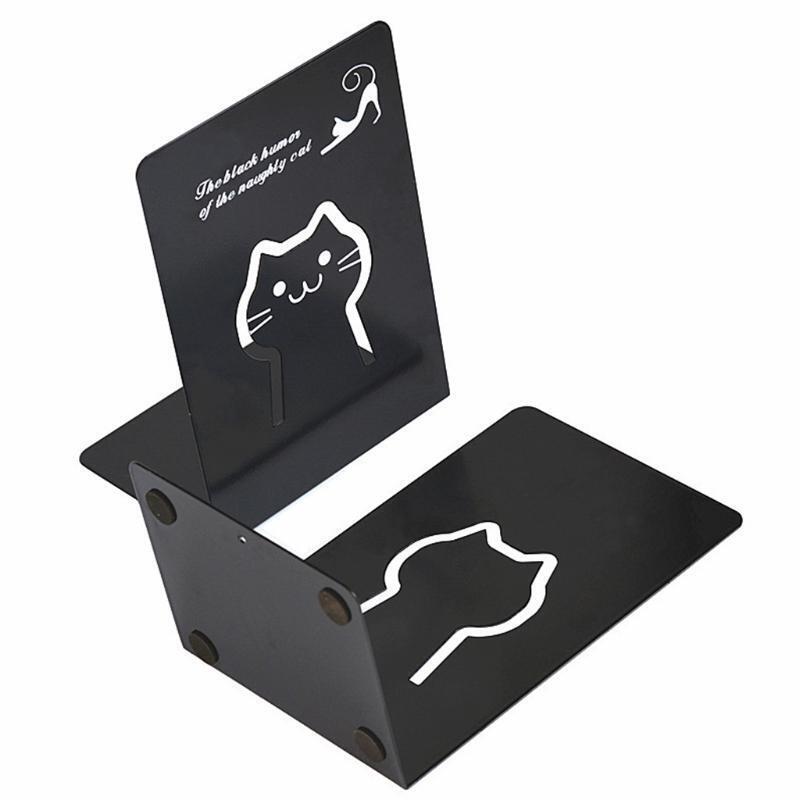 2 pcs Decorative Metal Book Stands for Home Office File Organizer for Student