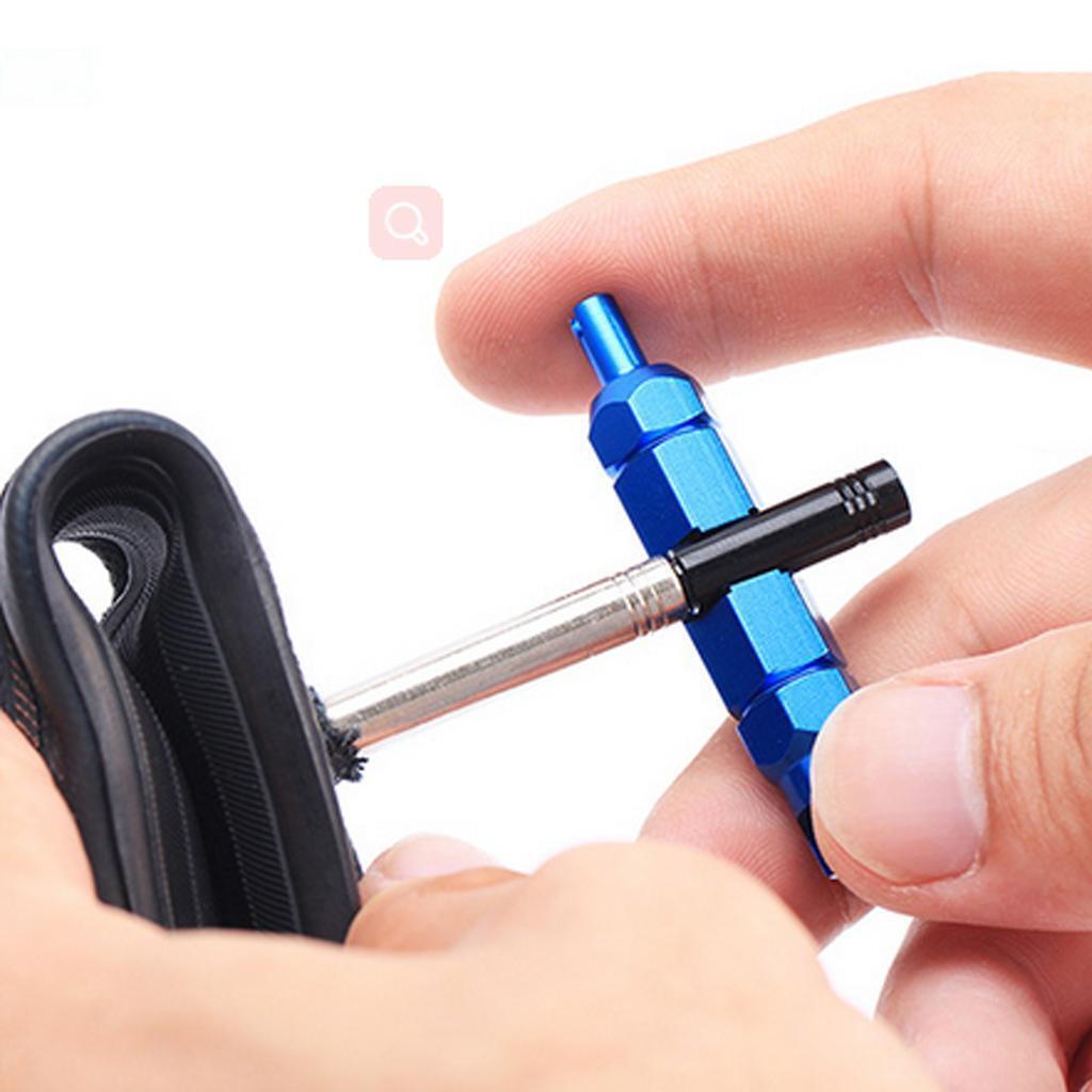 3x Bicycle Schrader Valve Core Removal Tool Bike Presta Extender 5mm Wrench