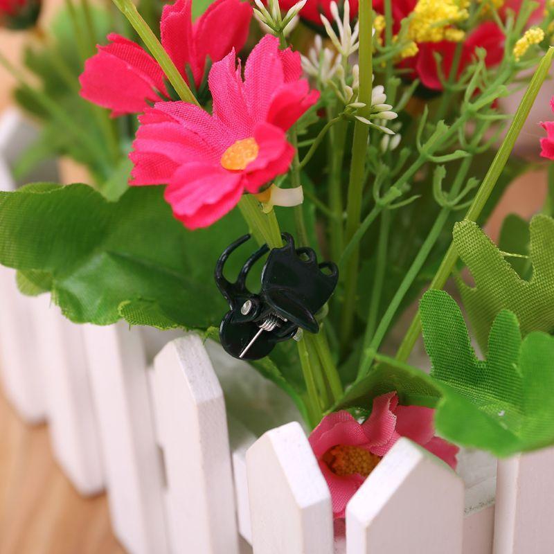 100 PCS Plant Support Clips Garden Clips Flower Orchid Stem Clips for Vine