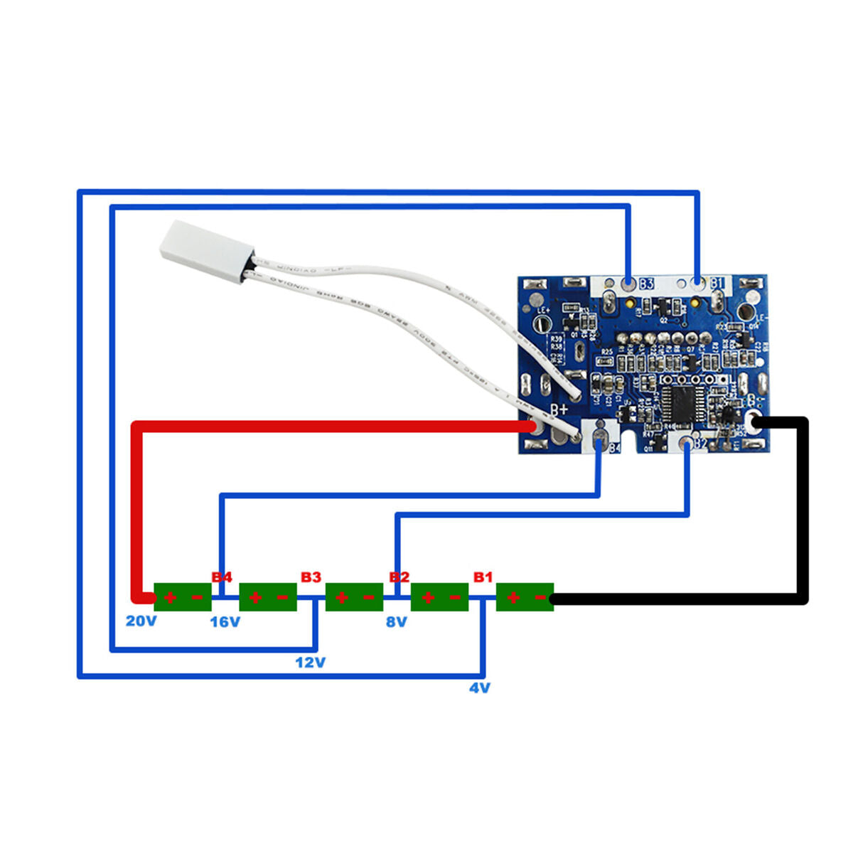 BL1830 Li-Ion Battery PCB Charging Protection Circuit Board for Makita 18V A2UK