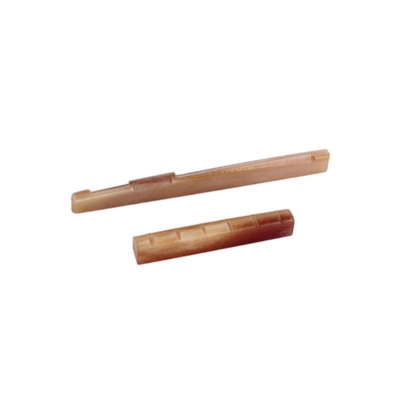2Pcs/Set Bone Guitar Bridge Saddle and Nut for Folk Acoustic Guitar