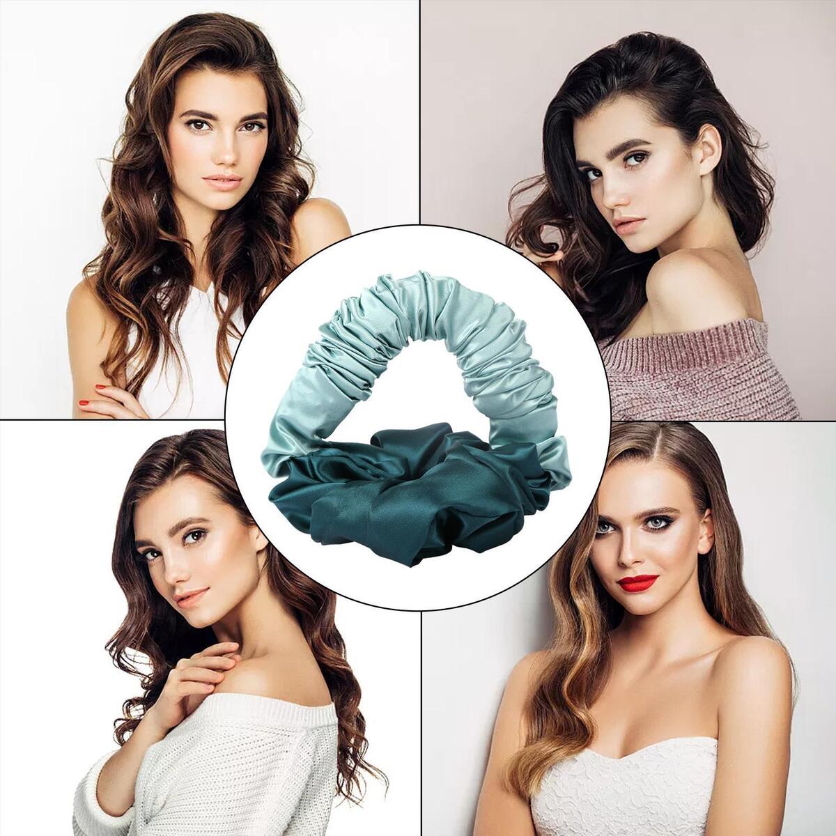 5Pieces Sleep Heatless Hair Curler Headband Soft Long Hair Wrap Curling