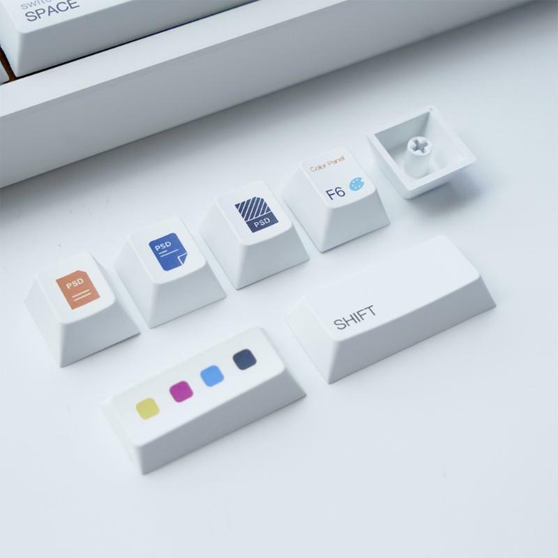 136Keys Cherry Profile Custom Keycap PBT Dye Sublimation for Mechanical Keyboard