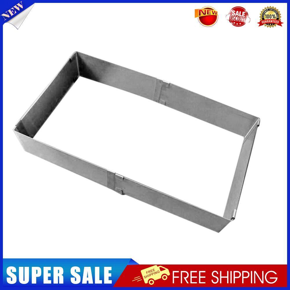 Stainless Steel Retractable Rectangle Square Mousse Ring Cake Baking Mold