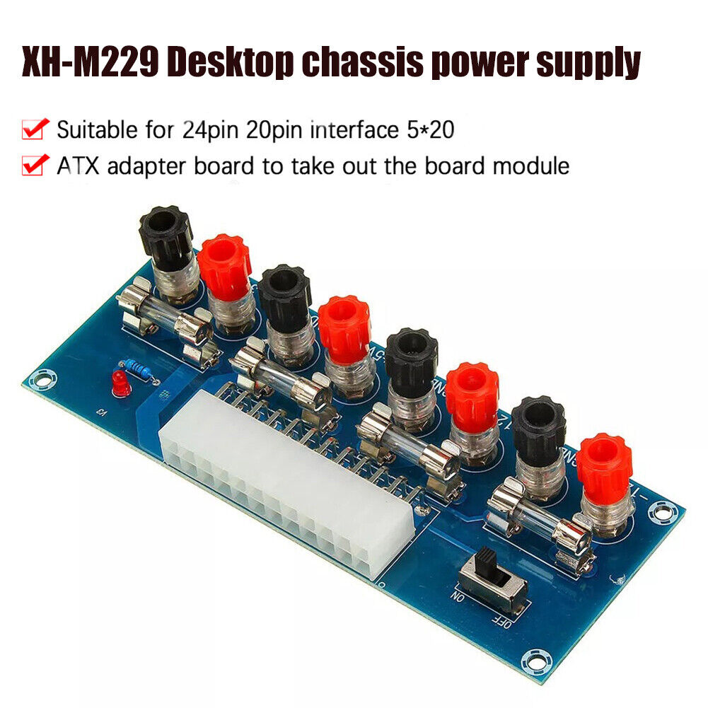 XH-M229 Desktop PC Chassis ATX Power Adapter Board 24Pin Output Terminals