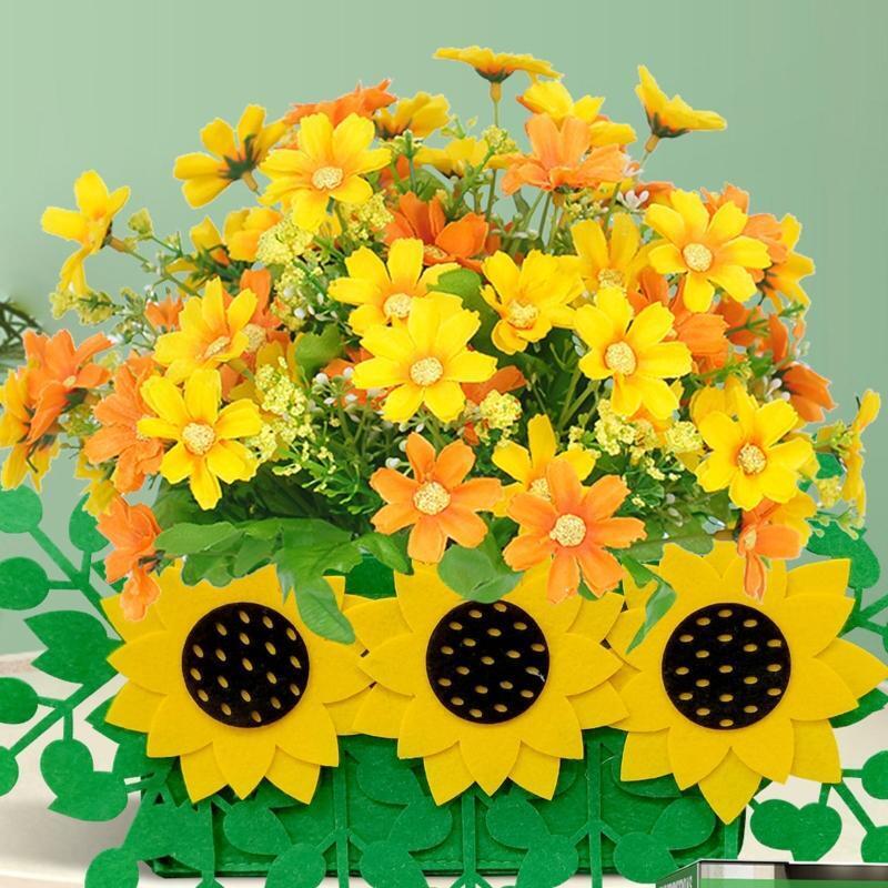 Sunflower Planting Bag Felt Cloth Flower Plant Grow Pot Plants Container