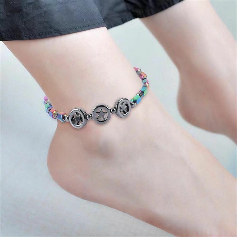 Bracelet Magnetic Therapy Anklet for Women Men Hematite Anklet Jewelry Gift